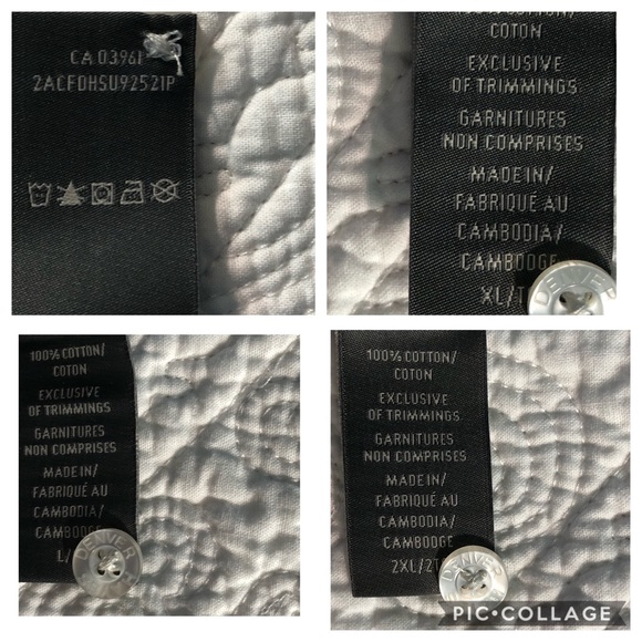 Denver Hayes Polo White/Blue Striped Golf Shirts - Picture 8 of 8